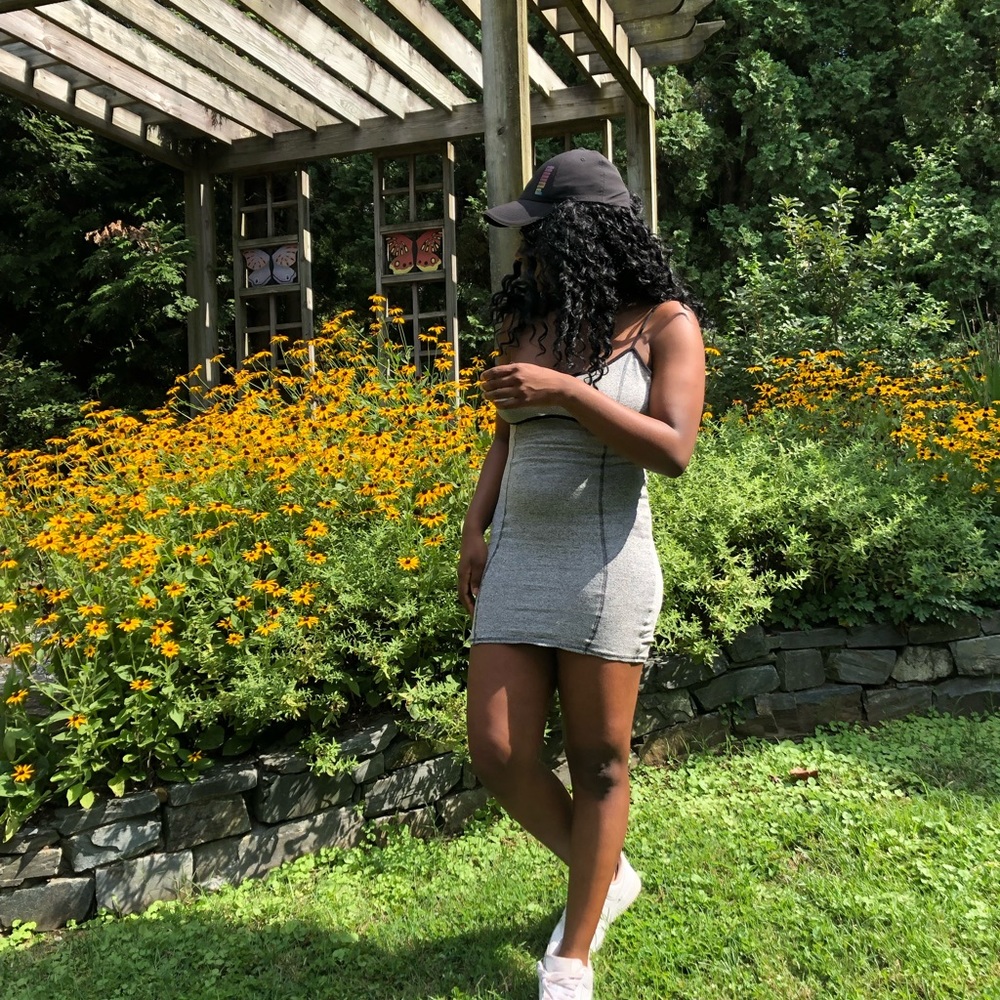 Grey body con Dress